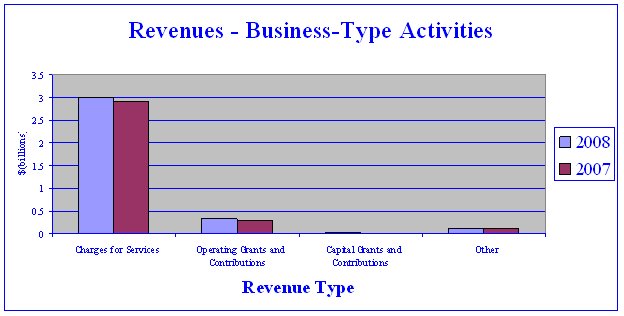 revenues - business type aactivities